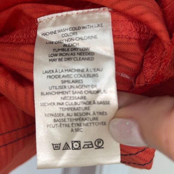 We The Free Tuxedo Shirt Tiger Red NWT - Picture 8 of 12